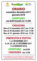 orari autunno 2017-2018