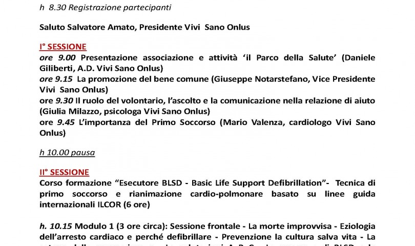 Vuoi dare una mano? Ti formiamo per il primo intervento Vuoi dare una mano? Ti formiamo per il primo intervento
