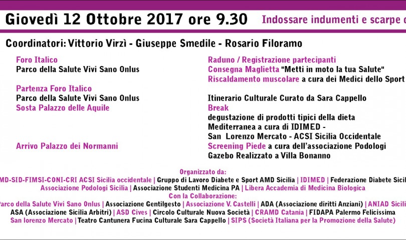 il programma di giovedì 14 ottobre
