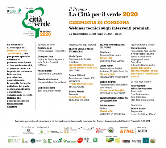 Vivi Sano, e il nostro parco, premiati per una città più verde...