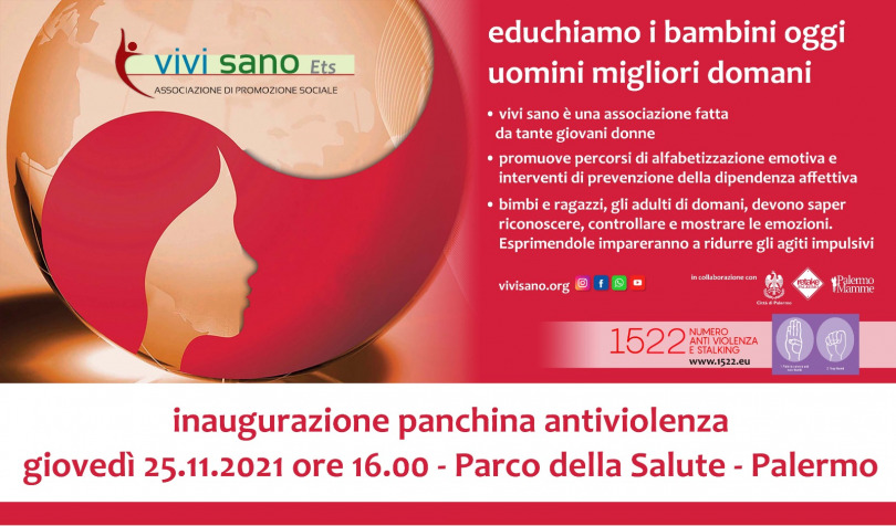 Una panchina rossa per il contrasto e la prevenzione della violenza sulle donne